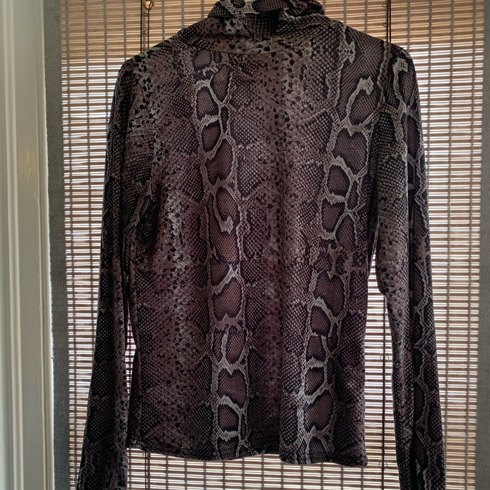 Snakeskin turtleneck